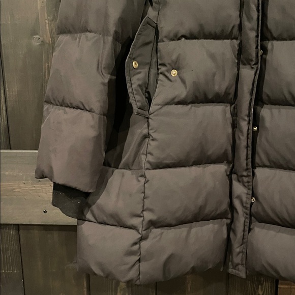 J. Crew Women's Charcoal Puffer Coat - Picture 3 of 14